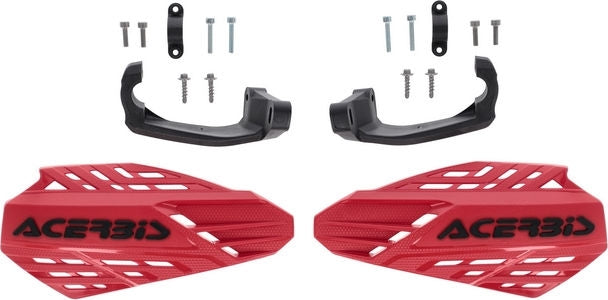 HANDGUARDS LINEAR VENTED, RED/BLACK