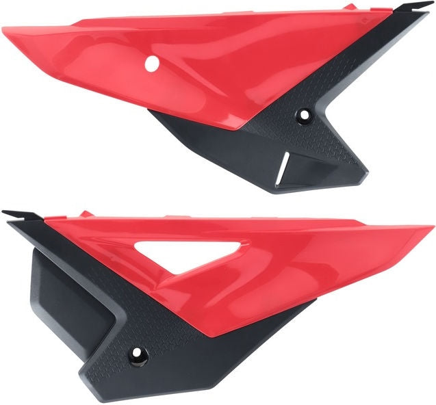 SIDE PANELS DW+UP, RED/BLACK