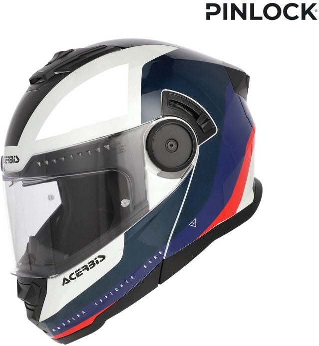RIDER GRAPHIC HELMET, WHITE/BLUE/RED