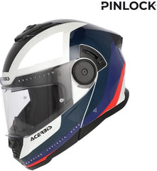 RIDER GRAPHIC HELMET, WHITE/BLUE/RED
