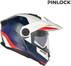 RIDER GRAPHIC HELMET, WHITE/BLUE/RED