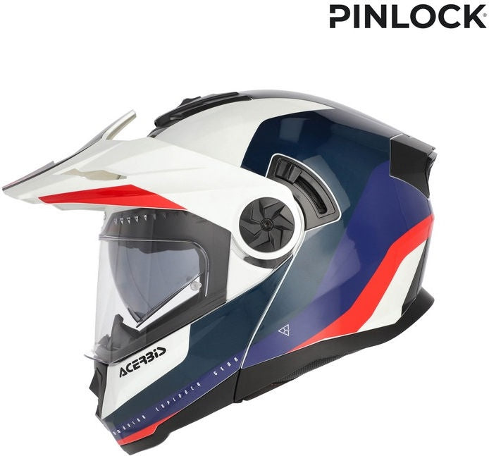RIDER GRAPHIC HELMET, WHITE/BLUE/RED