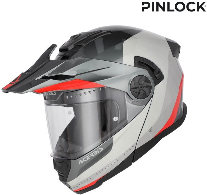 RIDER GRAPHIC HELMET, GREY/RED