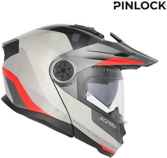 RIDER GRAPHIC HELMET, GREY/RED
