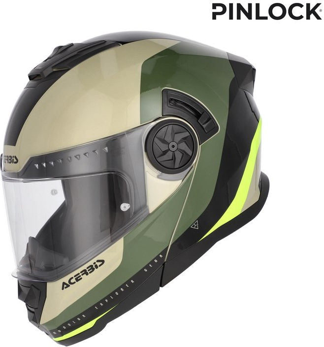 RIDER GRAPHIC HELMET, GREN/BROWN