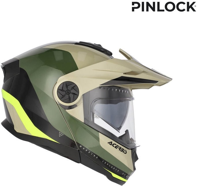 RIDER GRAPHIC HELMET, GREN/BROWN