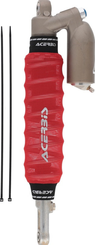 REAR SHOCK SOCK COVER, RED