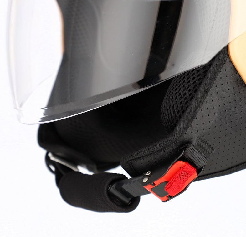 JET BREZZA METALLIC HELMET, BRONZE