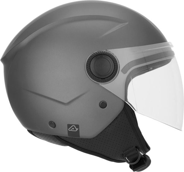 JET BREZZA METALLIC HELMET, DARK GREY