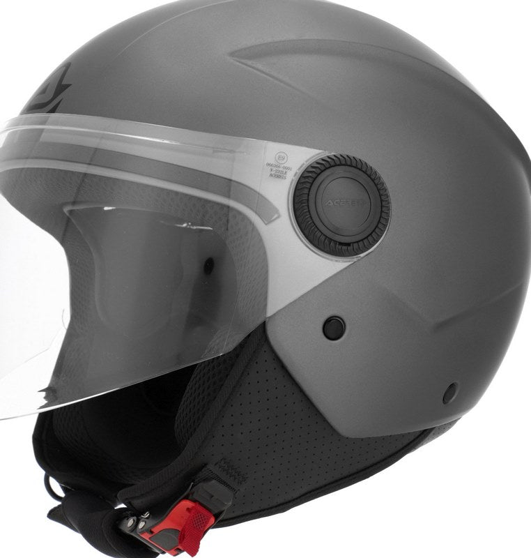 JET BREZZA METALLIC HELMET, DARK GREY