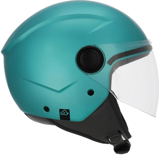 JET BREZZA METALLIC HELMET, TURQUOISE