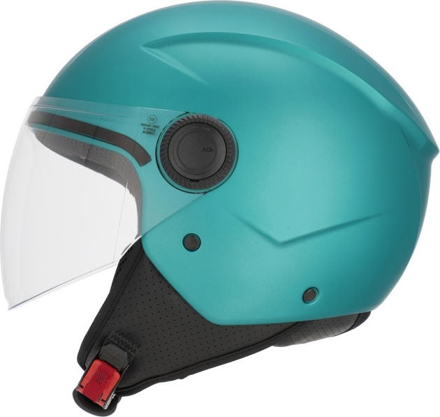 JET BREZZA METALLIC HELMET, TURQUOISE