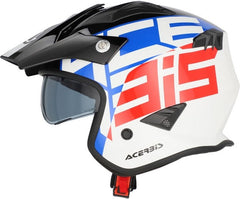 JET ARIA SPORT HELMET, WHITE/BLUE/RED