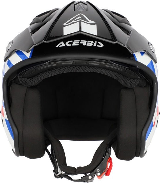 JET ARIA SPORT HELMET, WHITE/BLUE/RED