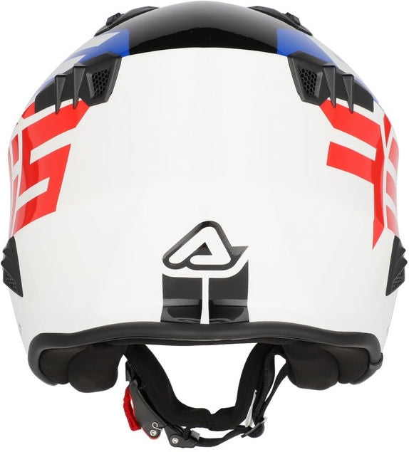 JET ARIA SPORT HELMET, WHITE/BLUE/RED