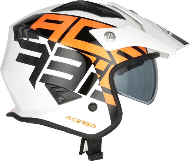 JET ARIA SPORT HELMET, WHITE/ORANGE