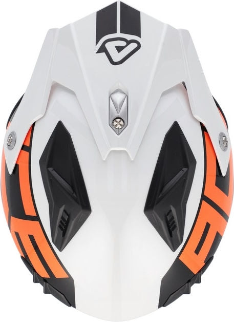 JET ARIA SPORT HELMET, WHITE/ORANGE