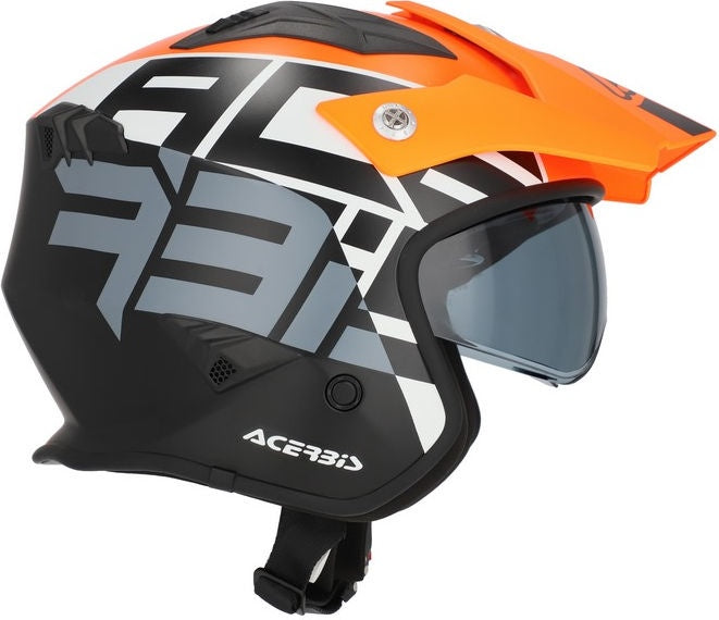 JET ARIA SPORT HELMET, ORANGE FLOU/BLACK