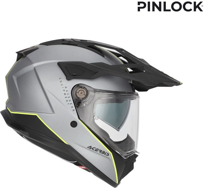 ATTACK HELMET, GREY/YELLOW
