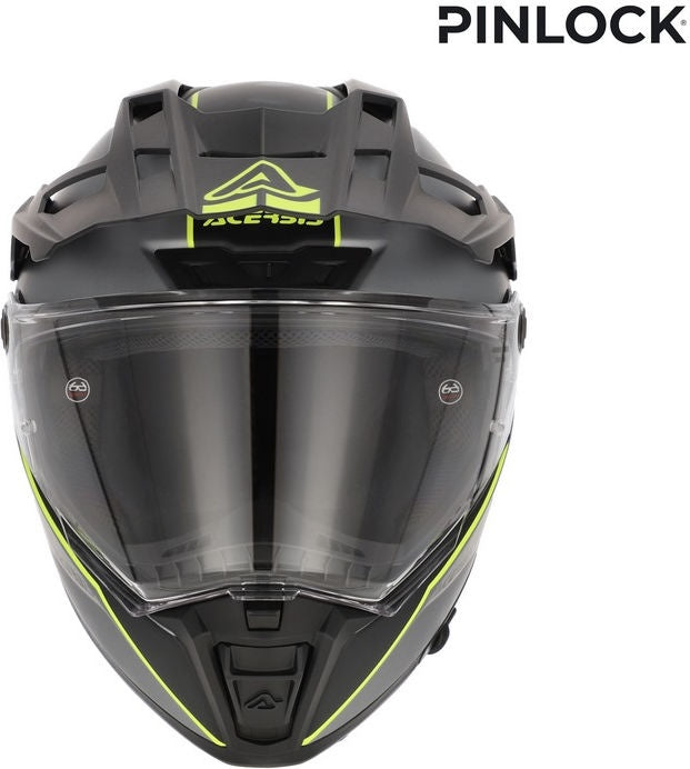 ATTACK HELMET, GREY/YELLOW