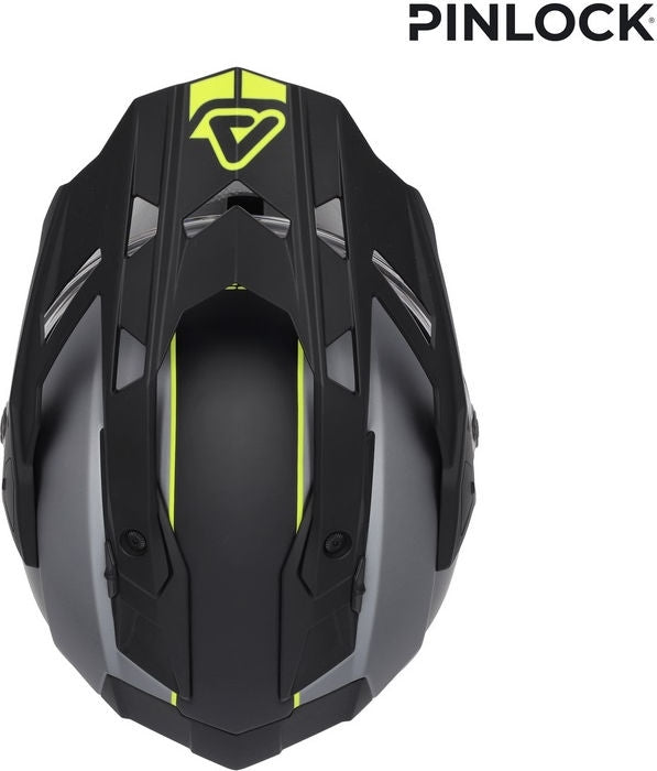 ATTACK HELMET, GREY/YELLOW