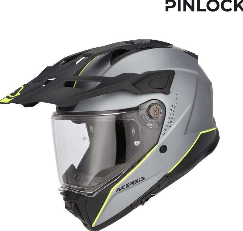 ATTACK HELMET, GREY/YELLOW