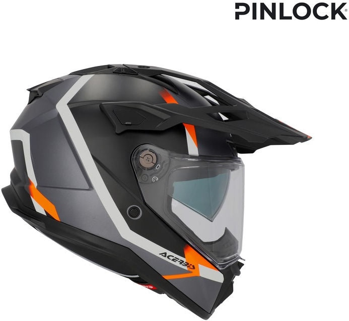 ATTACK HELMET, BLACK/FLUORESCENT ORANGE