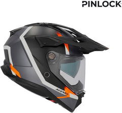 ATTACK HELMET, BLACK/FLUORESCENT ORANGE