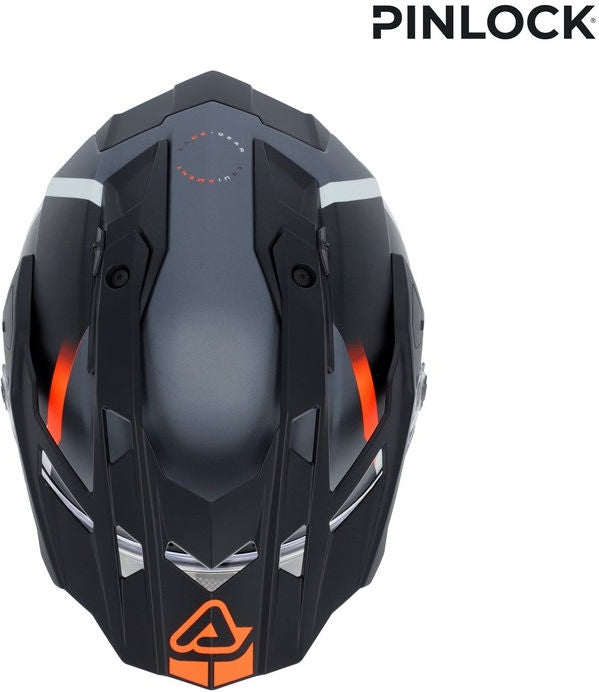 ATTACK HELMET, BLACK/FLUORESCENT ORANGE