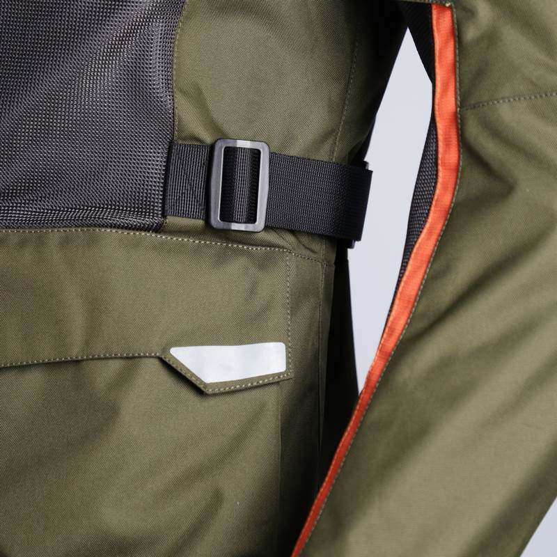 JACKET RAMSEY VENTED LONG, GREEN/ORANGE