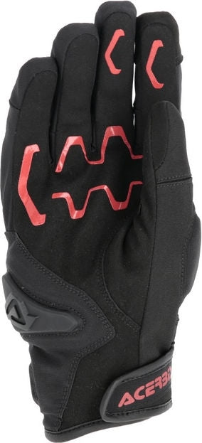 GLOVES CE X-STREET WP, BLACK/RED