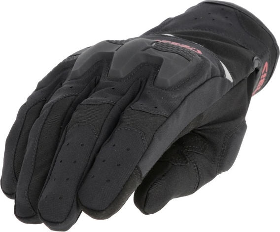 GLOVES CE X-STREET WP, BLACK/RED
