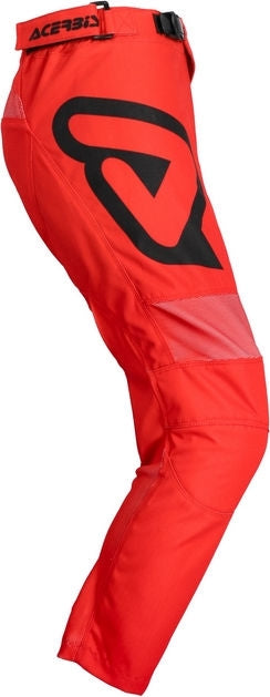 PANTS MX LINEAR KID, BLACK/RED, Size T.18