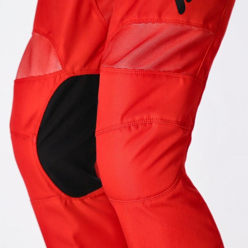 PANTS MX LINEAR KID, BLACK/RED, Size T.18