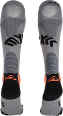 MX IMPACT VENTED SOCKS, GREY/ORANGE, Size XXL
