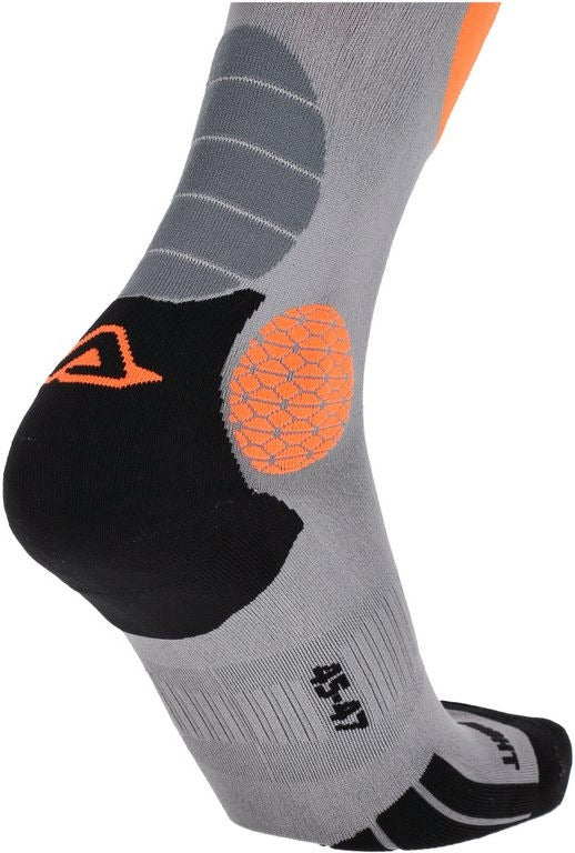 MX IMPACT VENTED SOCKS, GREY/ORANGE, Size XXL