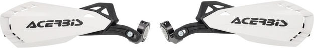 HANDGUARDS FIRSTMOTO, WHITE/BLACK