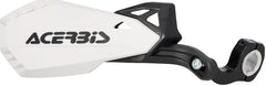 HANDGUARDS FIRSTMOTO, WHITE/BLACK