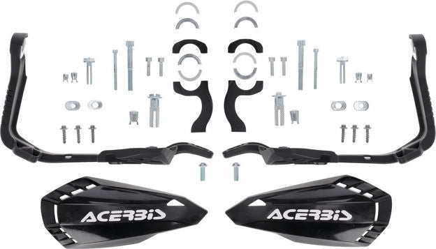 HANDGUARDS FIRSTMOTO, BLACK/WHITE