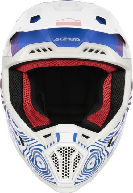 WHOOPS GRAPHIC HELMET, WHITE/BLUE/RED