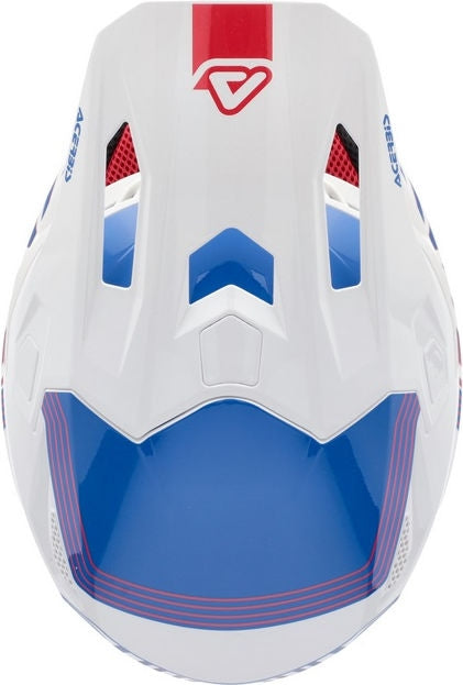 WHOOPS GRAPHIC HELMET, WHITE/BLUE/RED