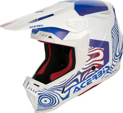 WHOOPS GRAPHIC HELMET, WHITE/BLUE/RED