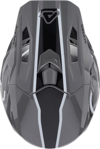 WHOOPS GRAPHIC HELMET, GREY/BLACK, Size XXL