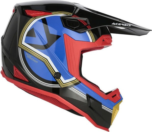 WHOOPS GRAPHIC HELMET, BLACK/BLUE