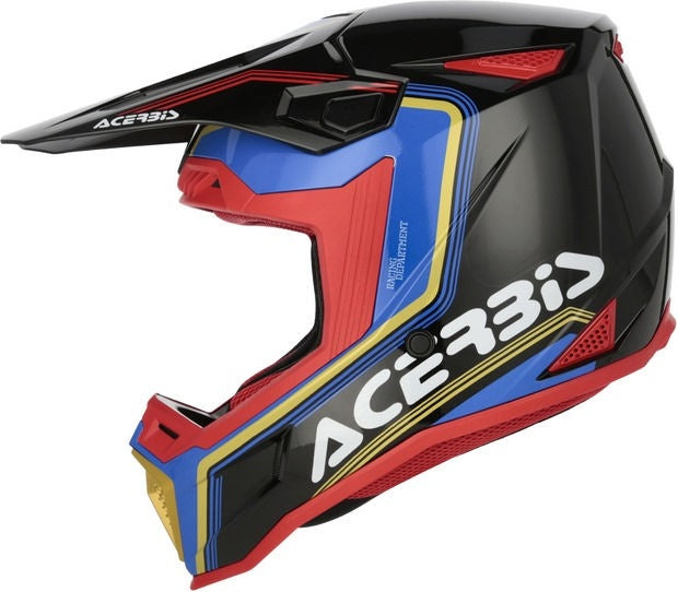 WHOOPS GRAPHIC HELMET, BLACK/BLUE