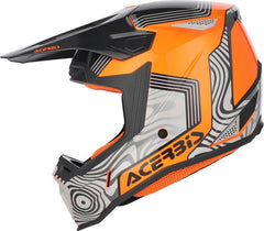 WHOOPS GRAPHIC HELMET, GREY/ORANGE