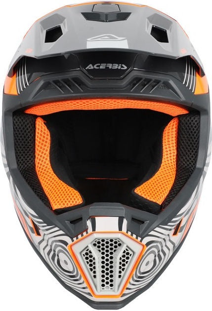 WHOOPS GRAPHIC HELMET, GREY/ORANGE