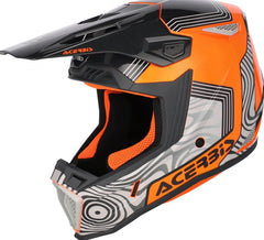 WHOOPS GRAPHIC HELMET, GREY/ORANGE