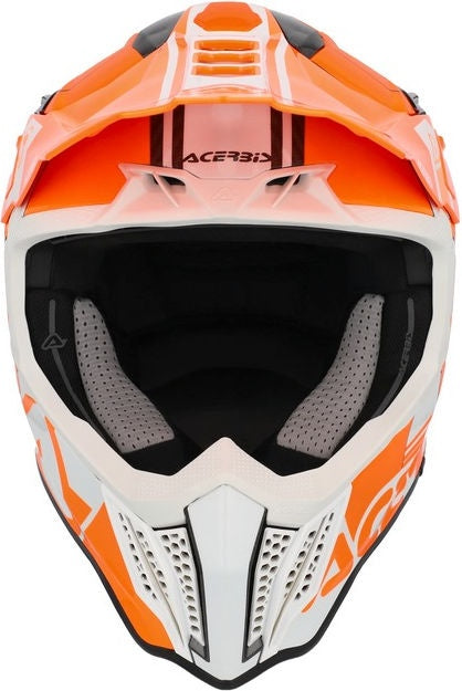AIRSTRIKE-C HELMET, ORANGE/WHITE, Size XL