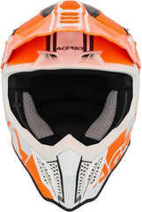 AIRSTRIKE-C HELMET, ORANGE/WHITE, Size XL